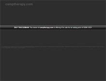Tablet Screenshot of camptherapy.com
